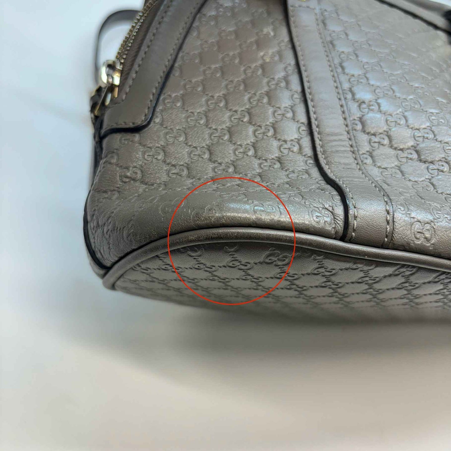 Women's Micro Guccissima Bag Grey