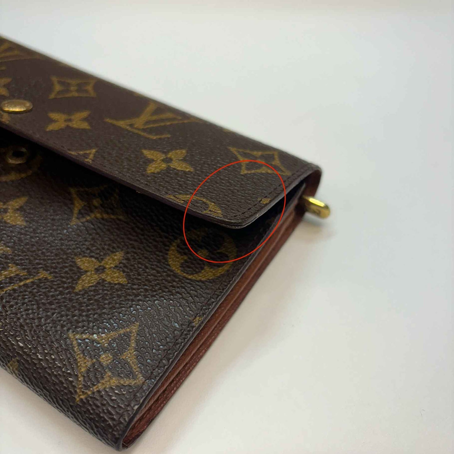 Women's Vintage Monogram Wallet Brown