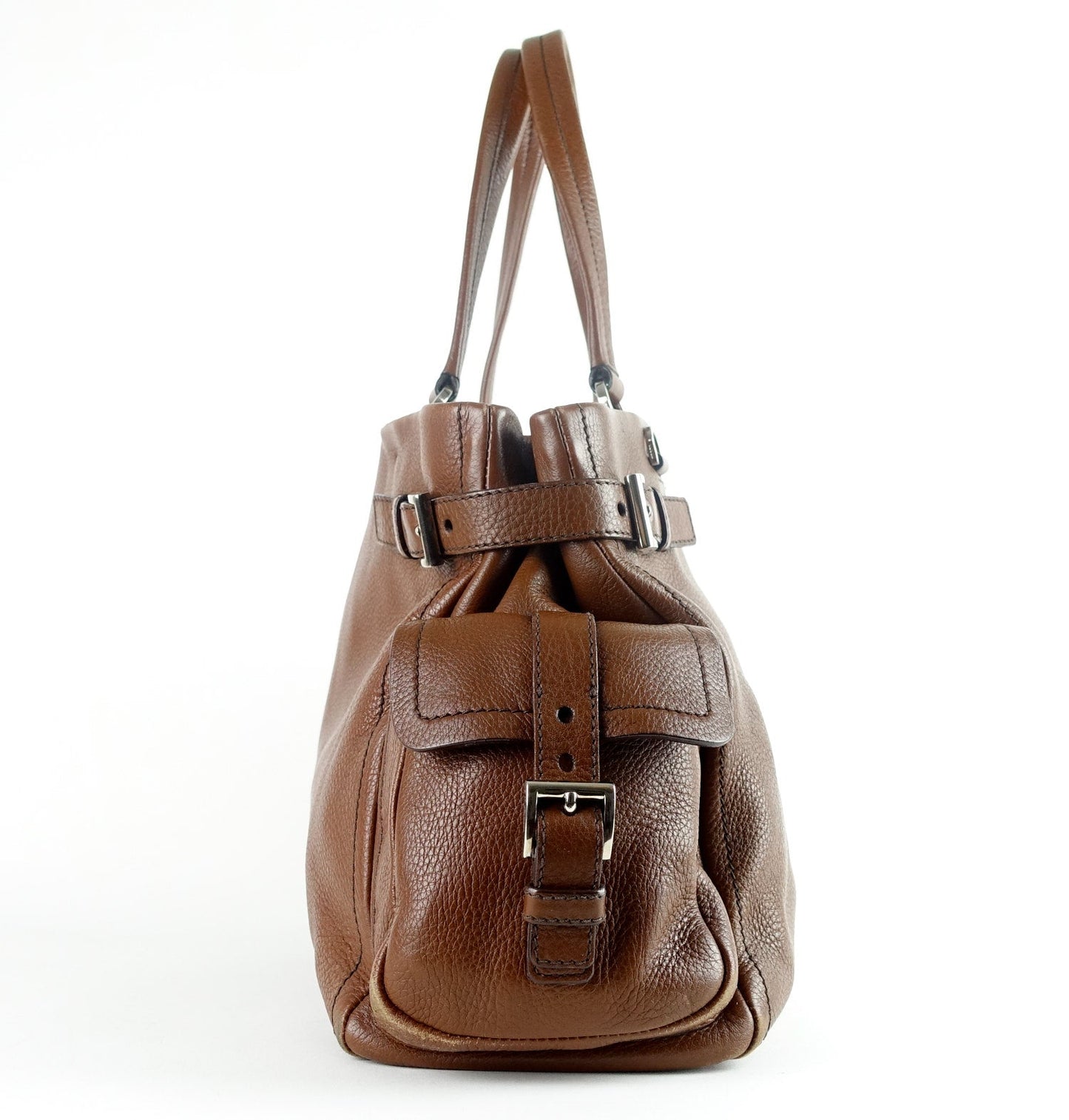 Vitello Daino Leather Shoulder Bag