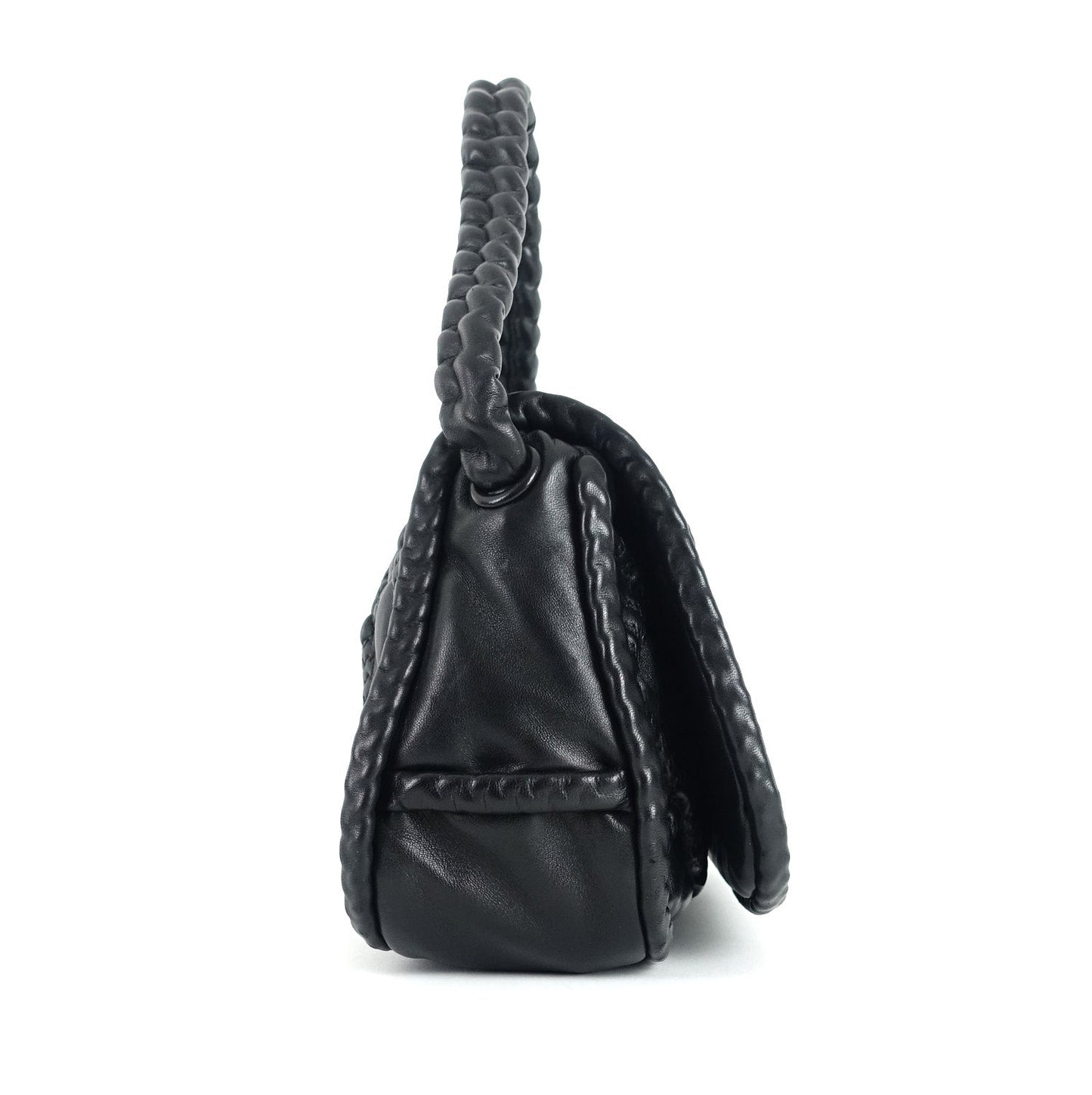 Lambskin Leather Single Flap Shoulder Bag