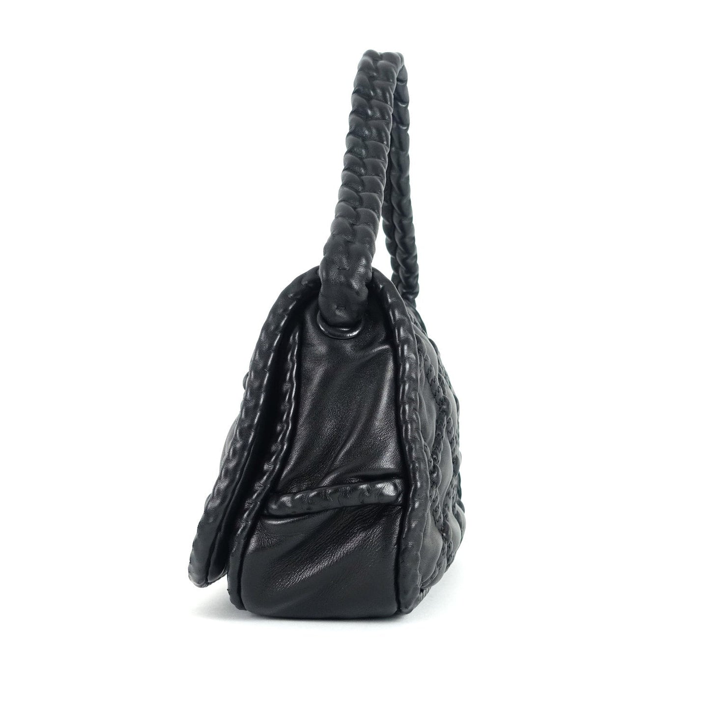 Lambskin Leather Single Flap Shoulder Bag