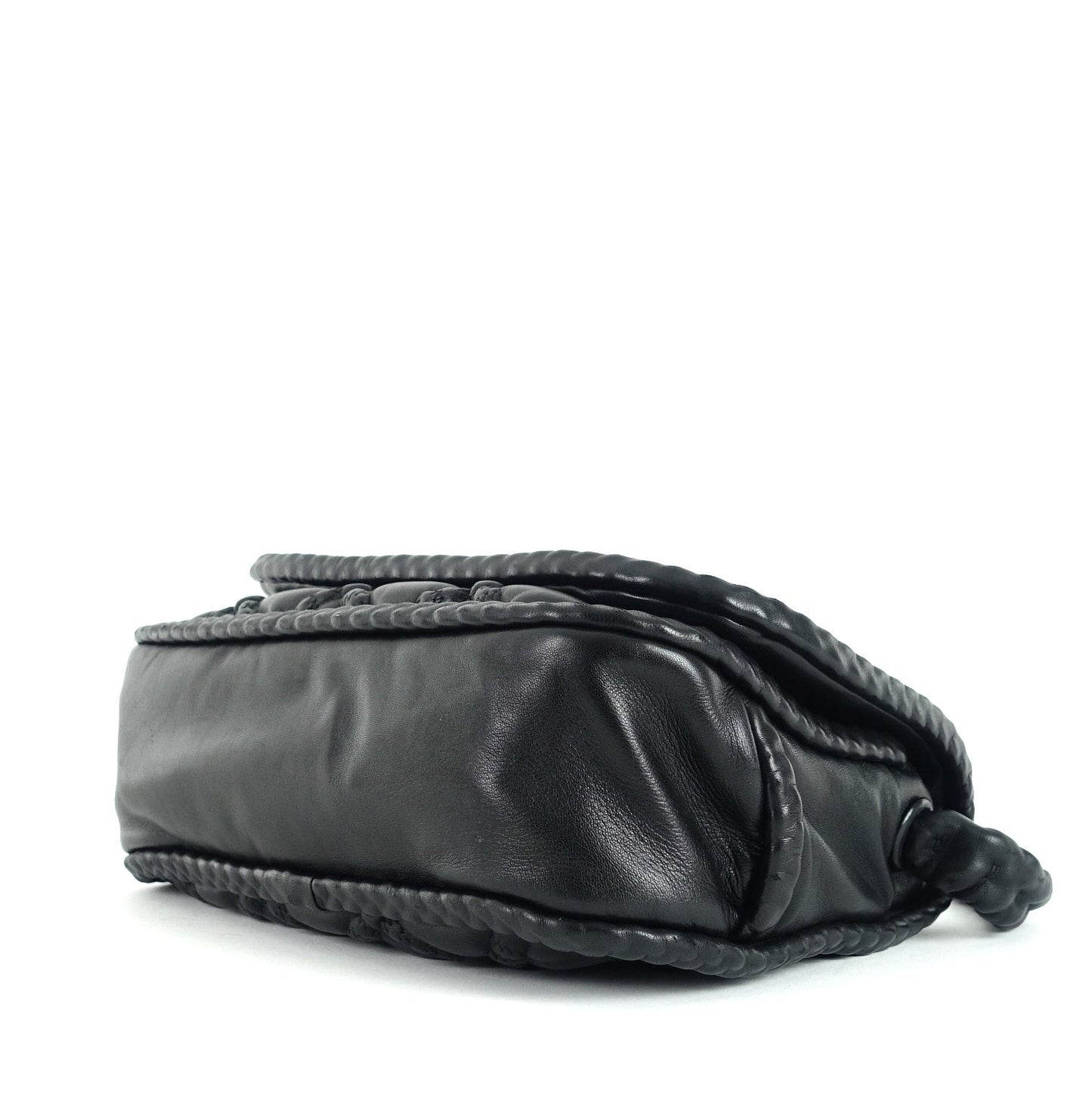 Lambskin Leather Single Flap Shoulder Bag