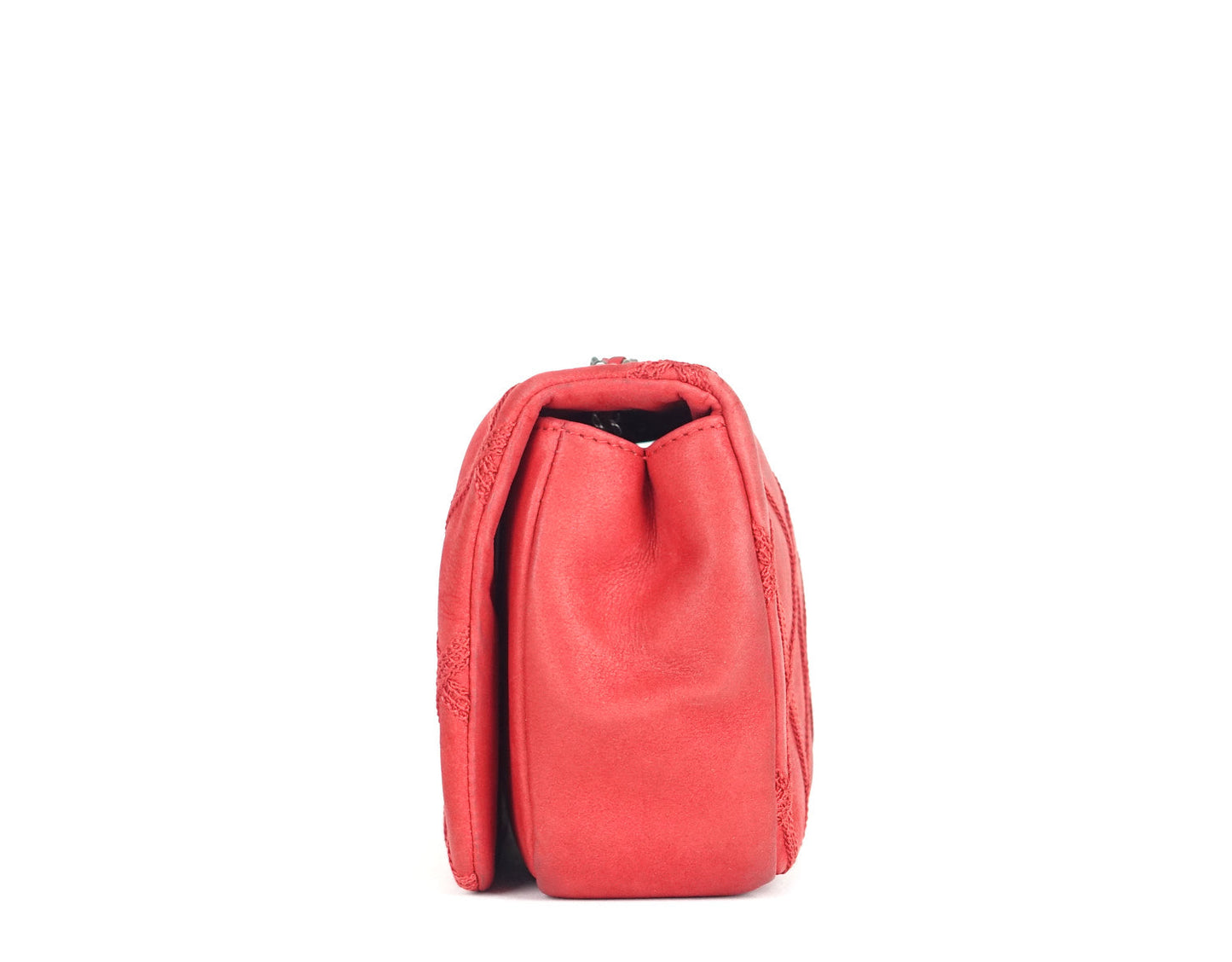 Mini Single Flap Calfskin Leather Shoulder Bag