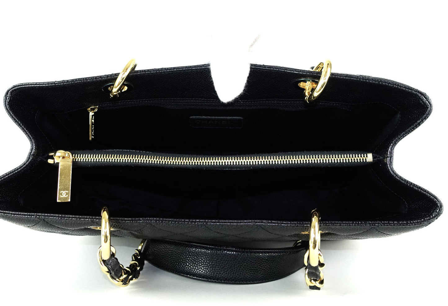 Grand Shopping Tote Caviar Leather GST Shoulder Bag