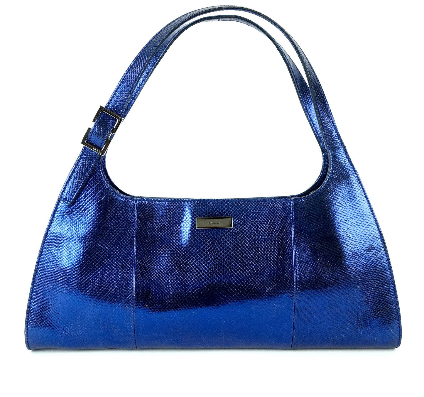 Snakeskin Leather Shoulder Bag