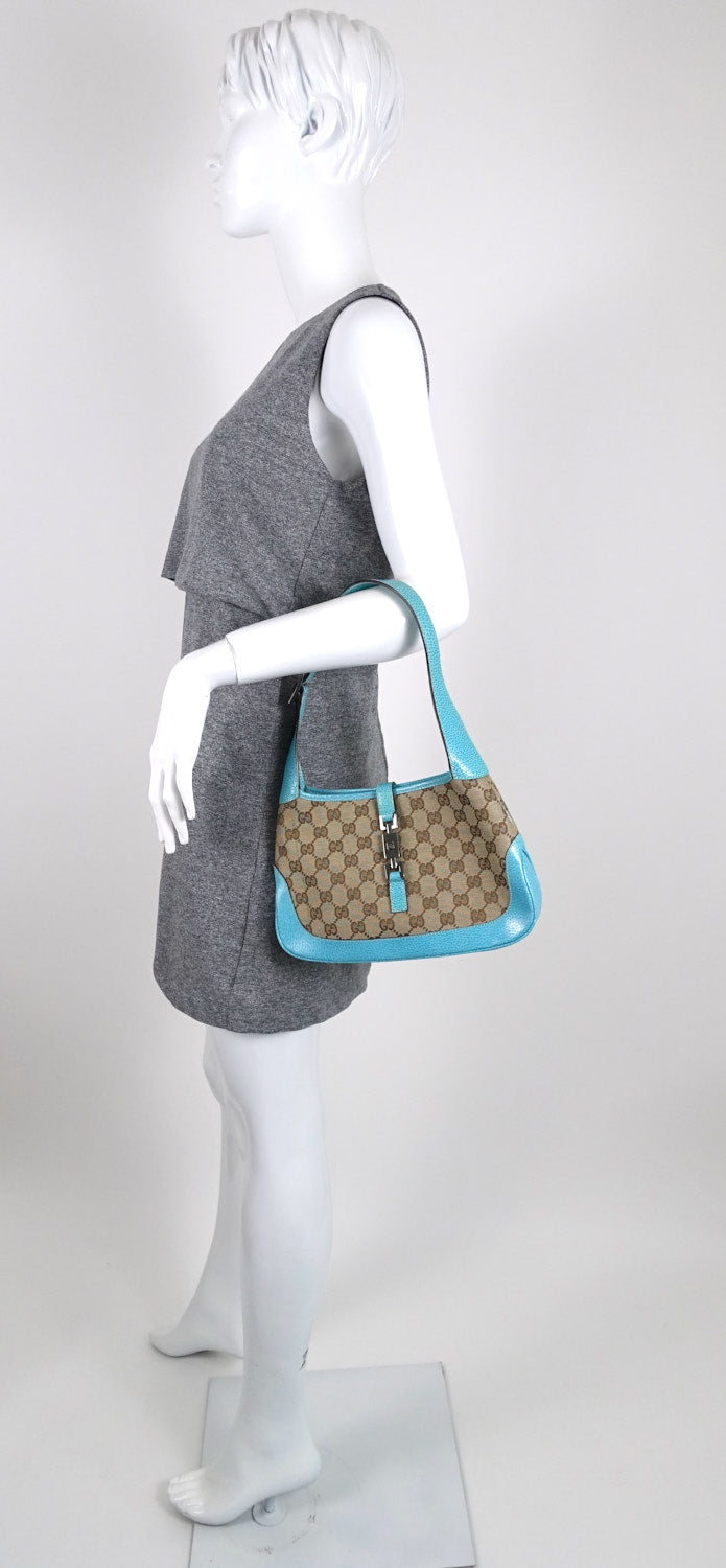 Jackie Monogram Canvas Shoulder Bag