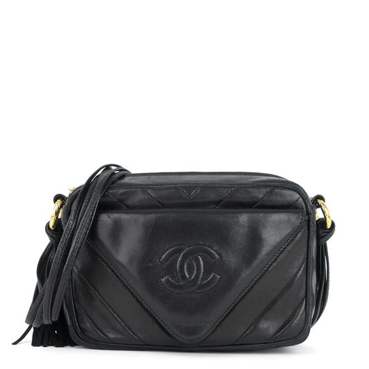 CC Camera Lambskin Crossbody Bag