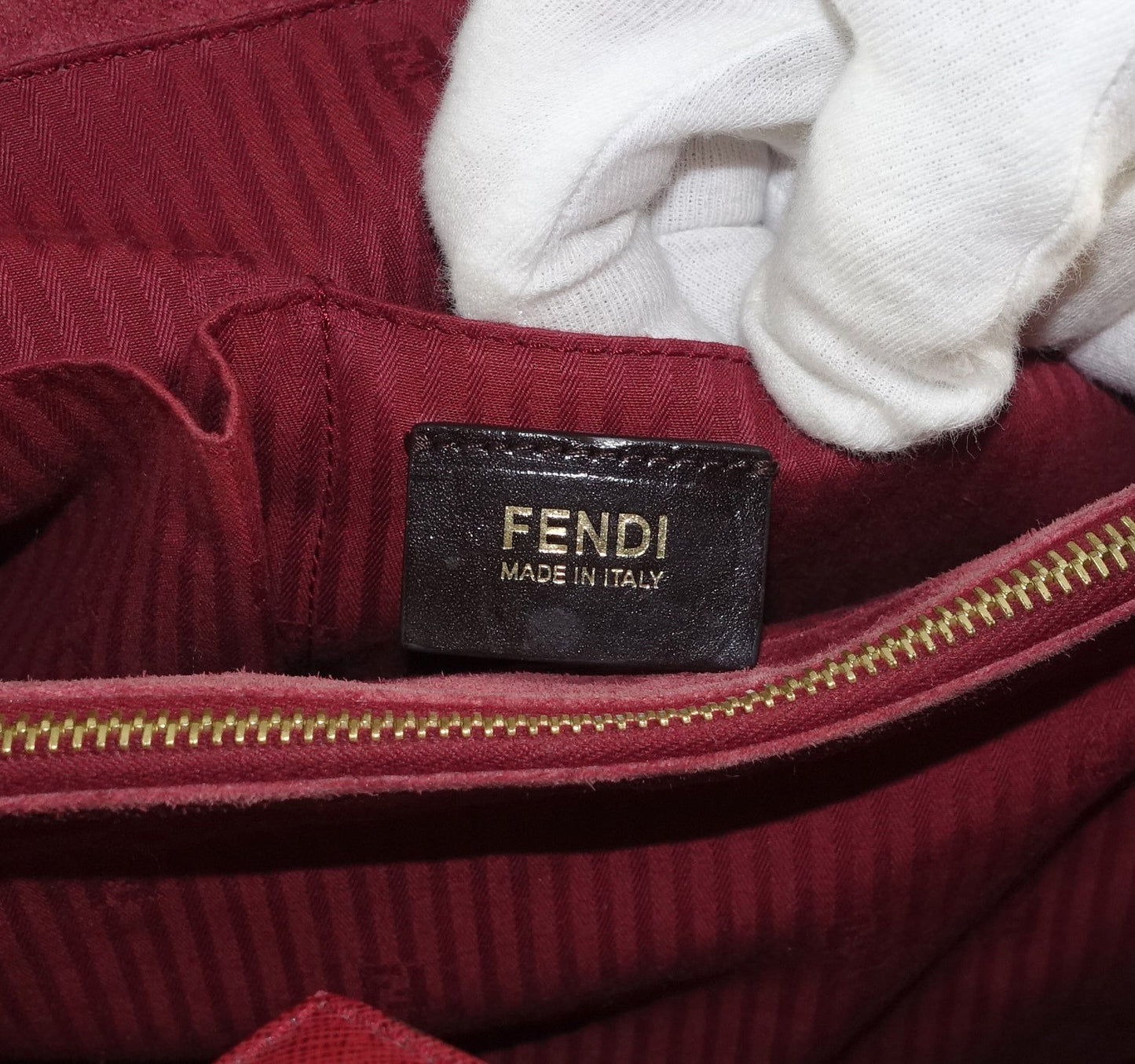 FENDI 2Jours Medium Calfskin Leather Bag