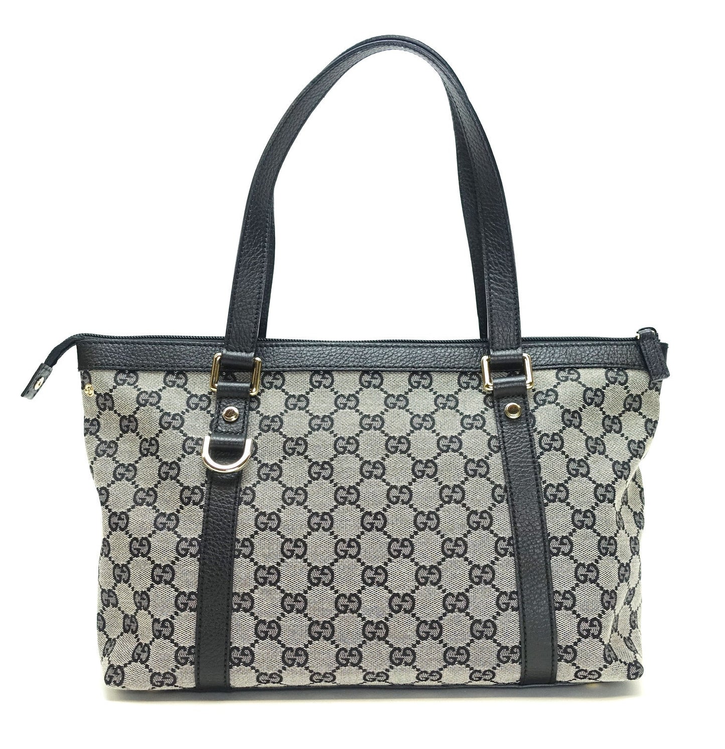 Abbey Monogram Canvas Zip Tote Bag