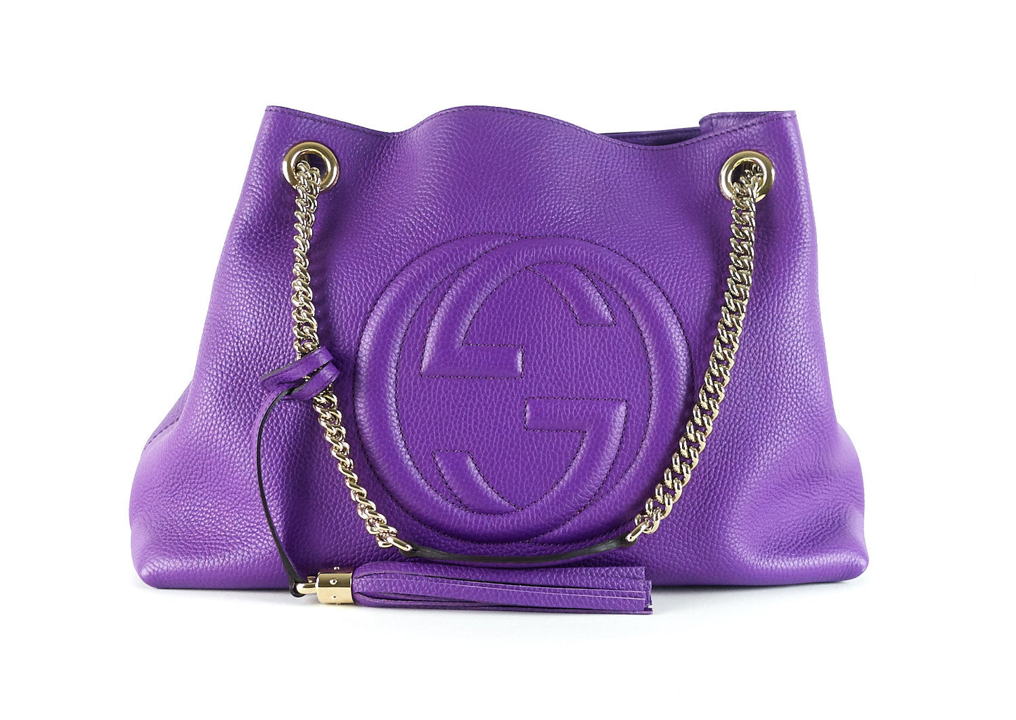 Soho Grained Leather Shoulder Bag