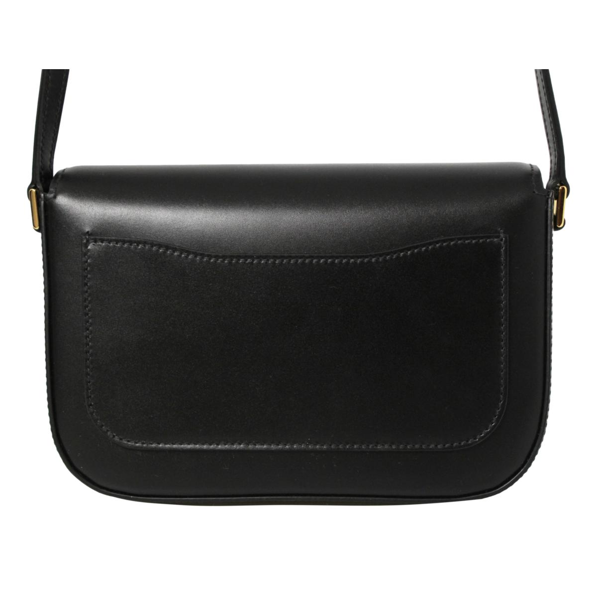 Prada City Calf Leather Black Crossbody Flap Bag 1BD244