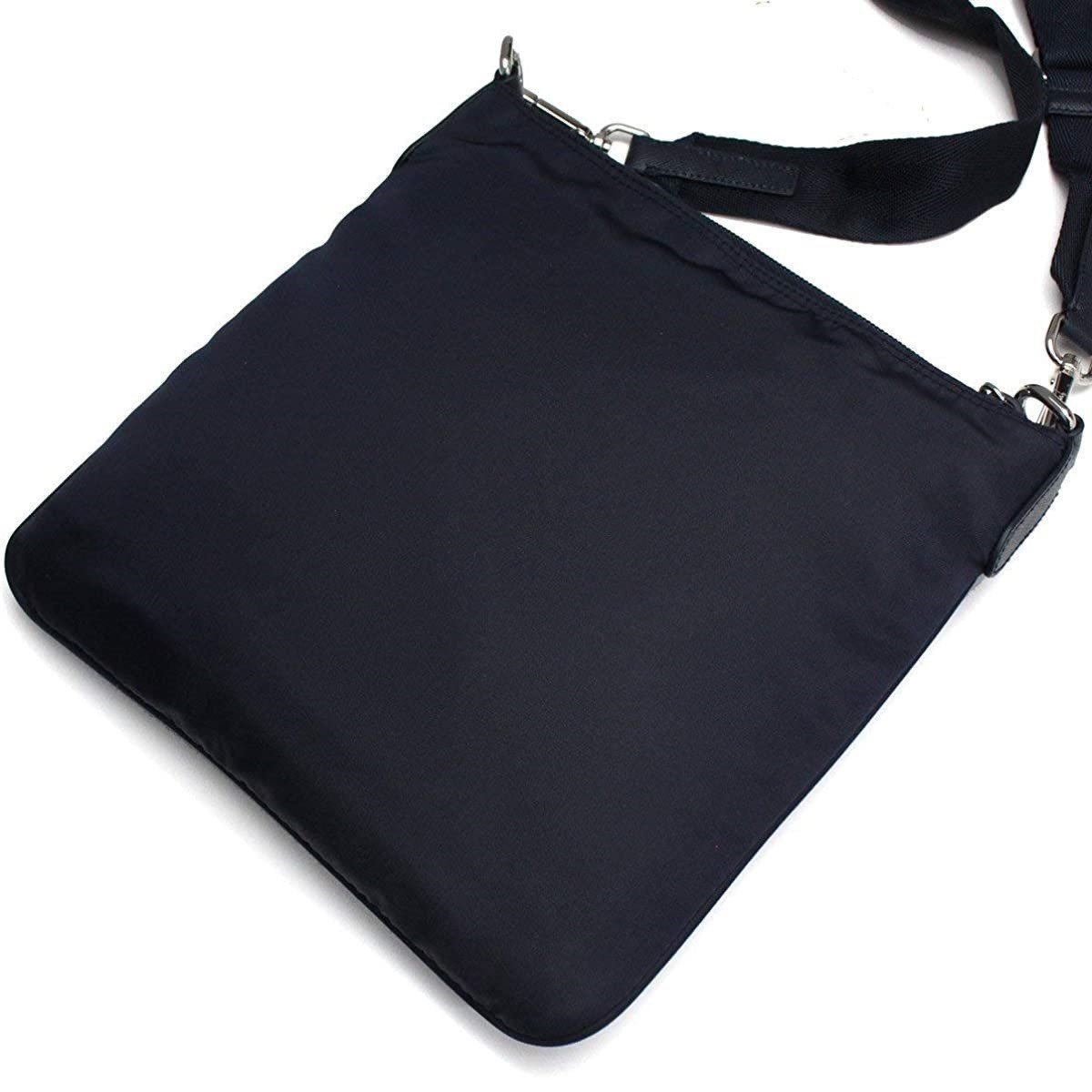 Prada Tessuto Nylon Sport Black Messenger Crossbody Bag 1BH716