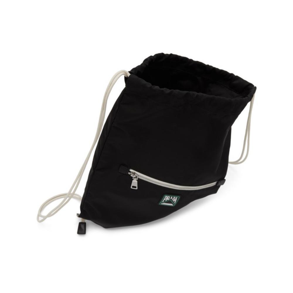 Prada Zaino Black Tessuto Nylon Drawstring Backpack 2VZ030