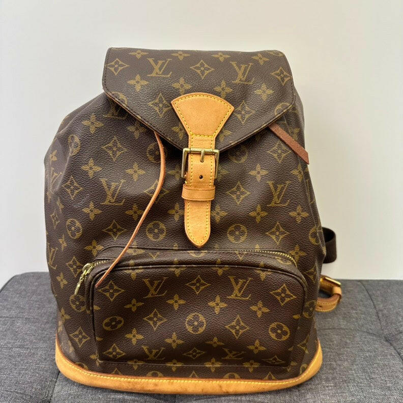 Louis Vuitton Monogram GM Brown Large Backpack -  Designer Bag.