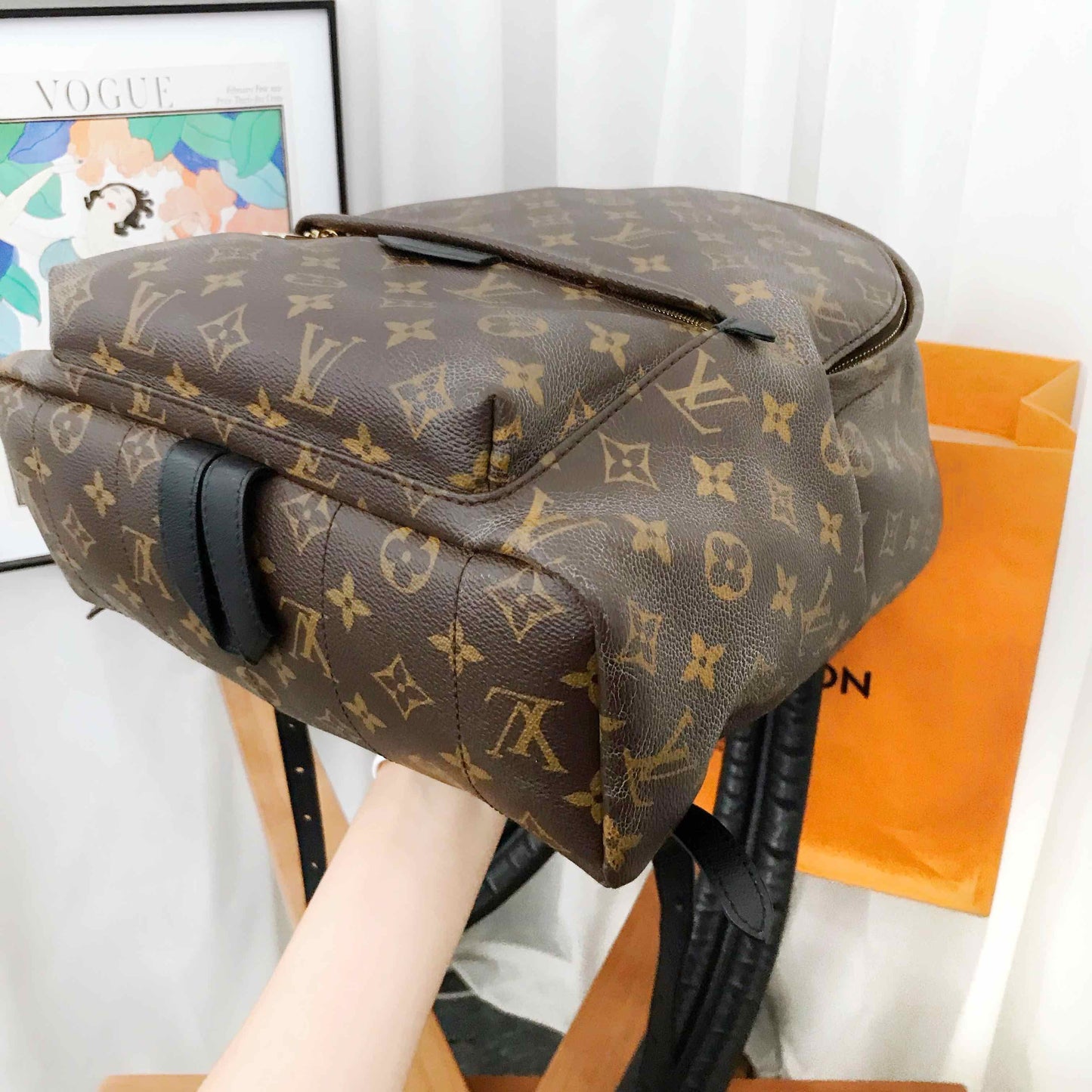 Louis Vuitton Monogram Canvas Springs Mid-Size Backpack Brown