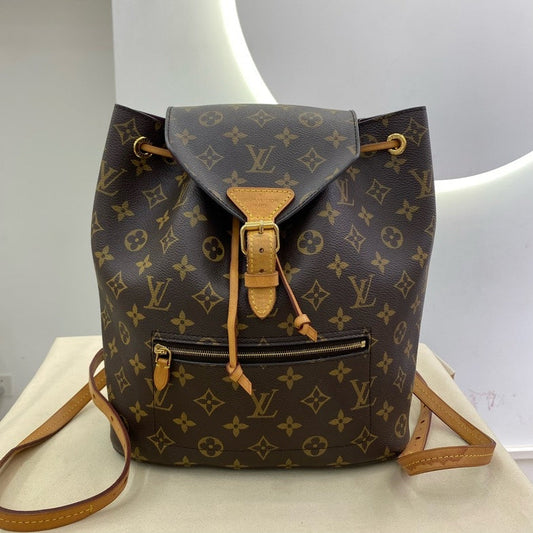 Louis Vuitton Montsouris Monogram Canvas Backpack Brown 25x29cm