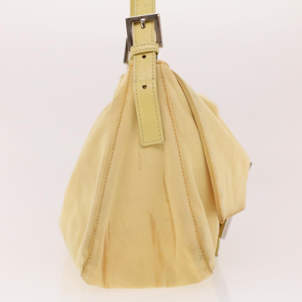 FENDI Mamma Baguette Shoulder Bag Nylon Yellow 2321.26325.018  rd5161