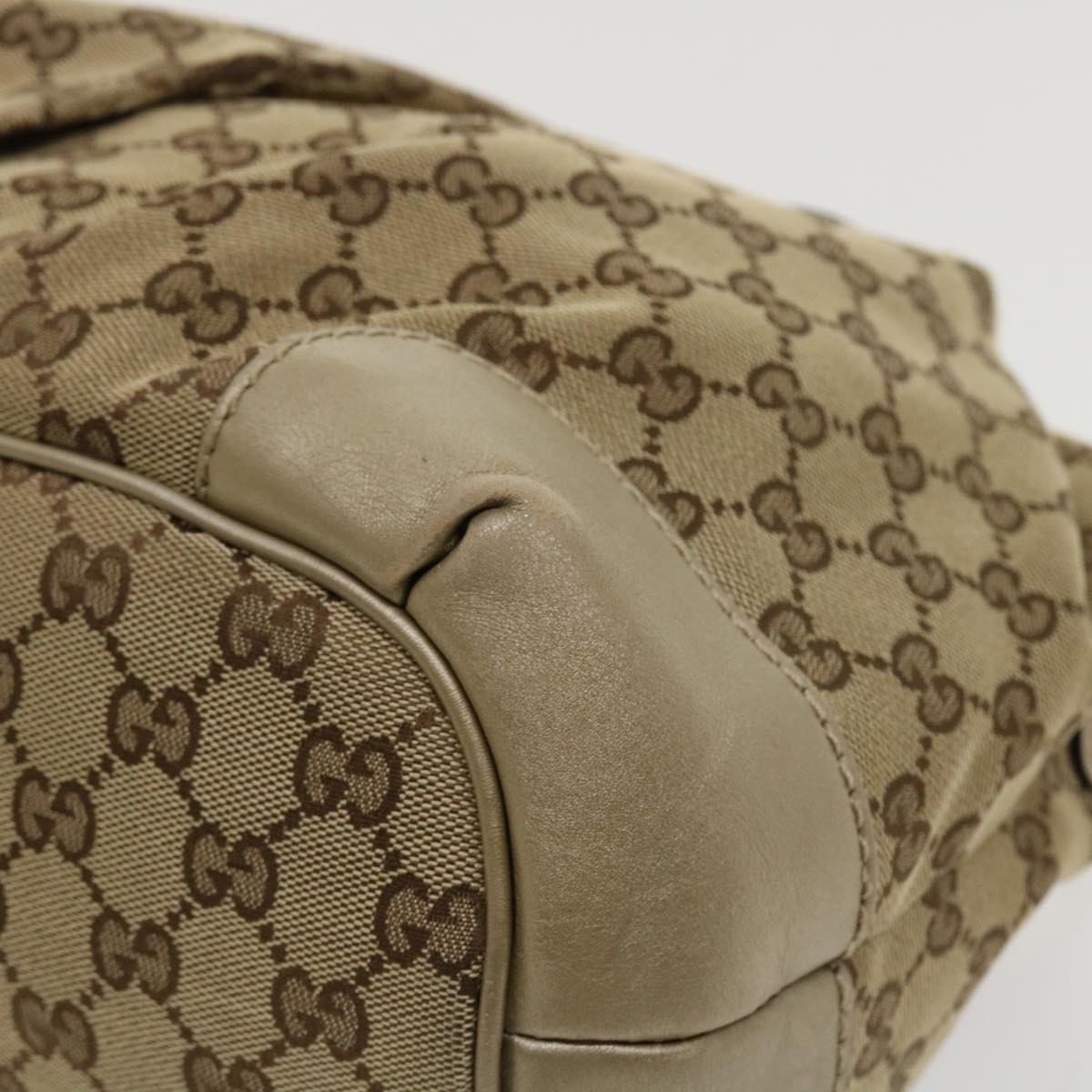 GUCCI GG Canvas Shoulder Bag Beige 247902  ro787