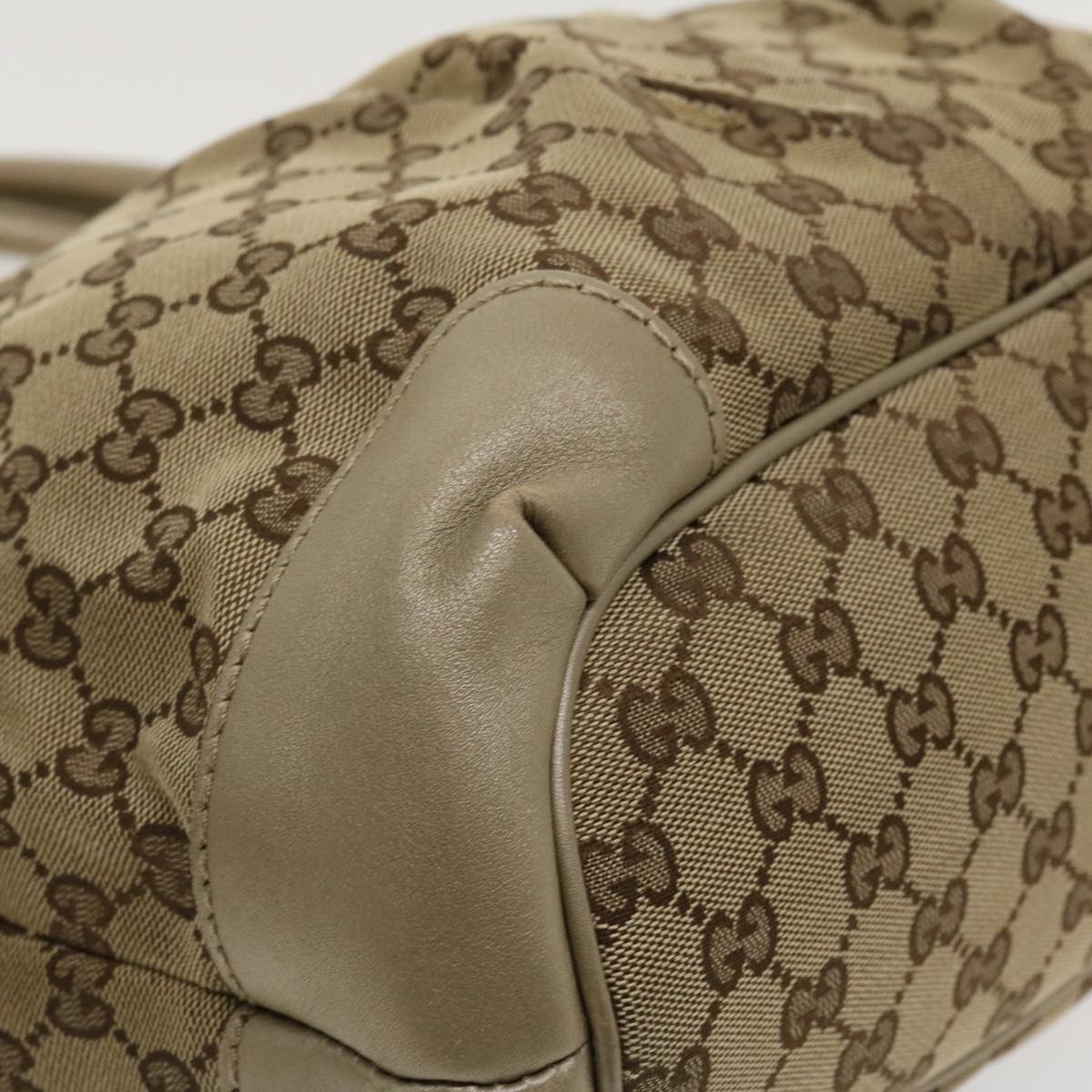 GUCCI GG Canvas Shoulder Bag Beige 247902  ro787