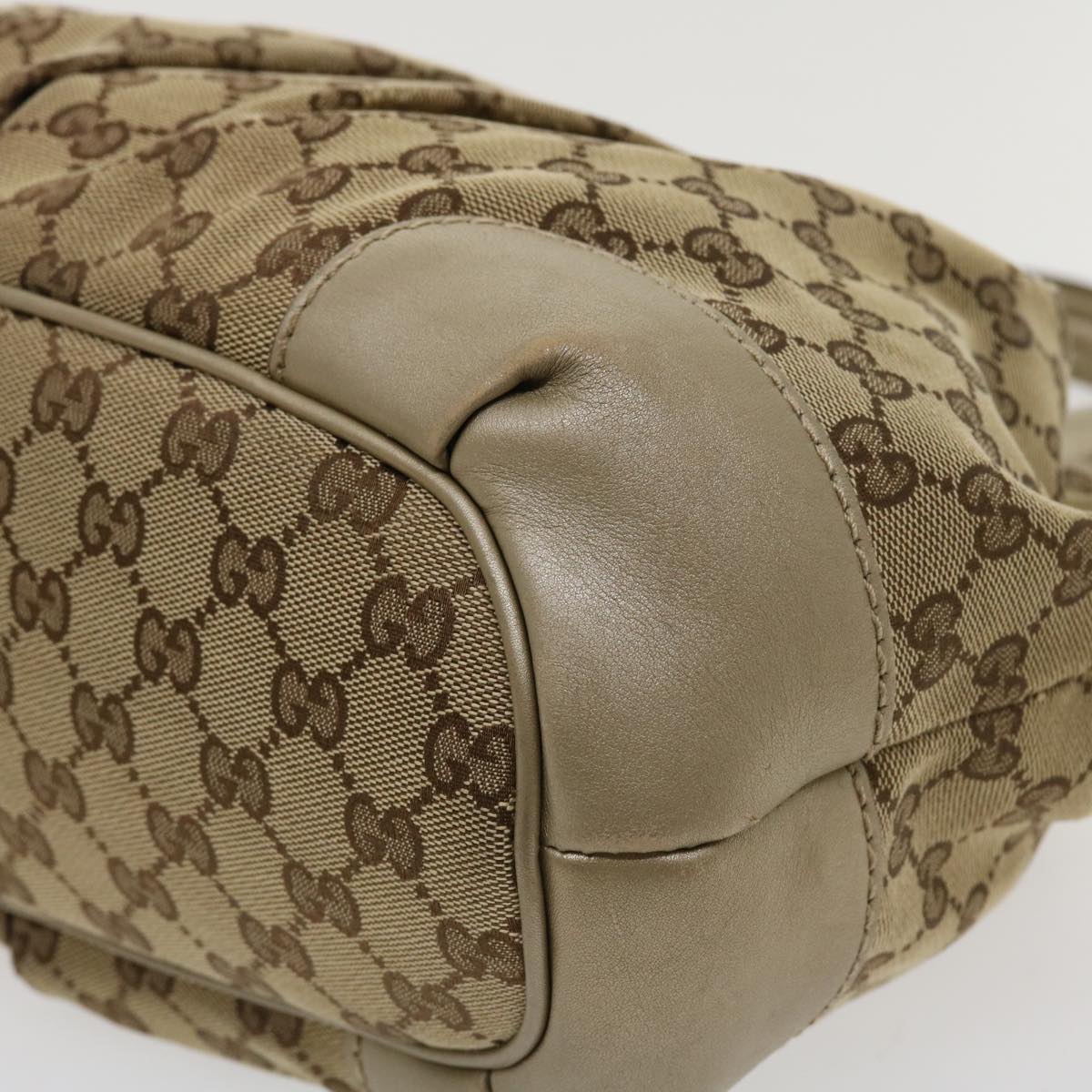 GUCCI GG Canvas Shoulder Bag Beige 247902  ro787