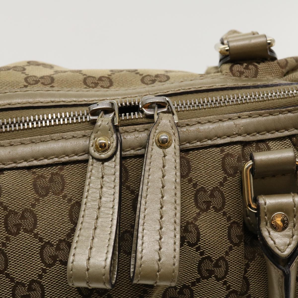 GUCCI GG Canvas Shoulder Bag Beige 247902  ro787