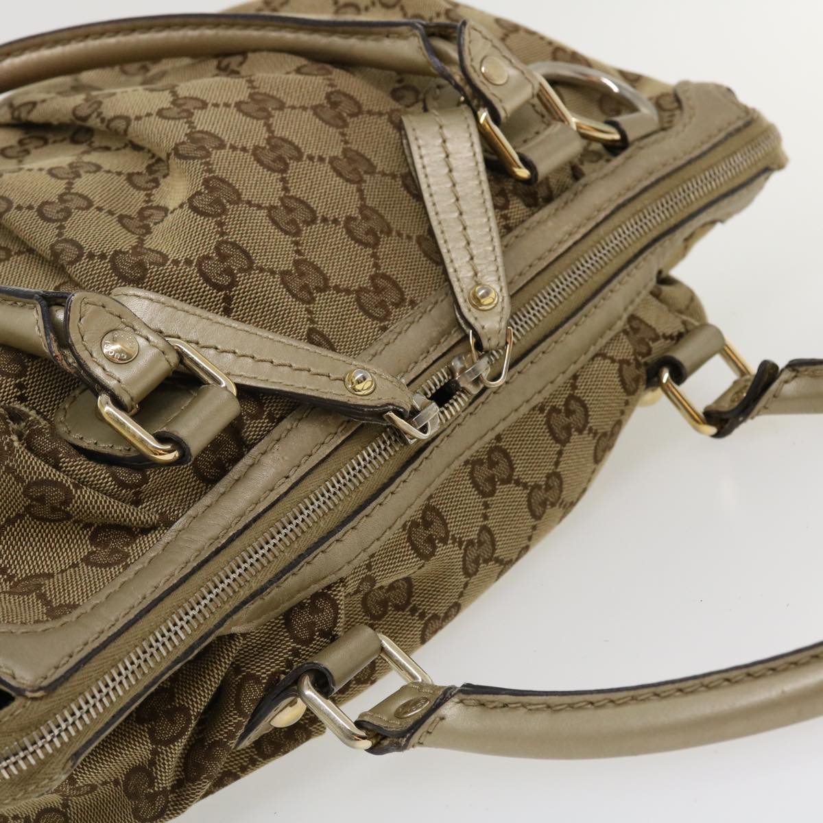 GUCCI GG Canvas Shoulder Bag Beige 247902  ro787