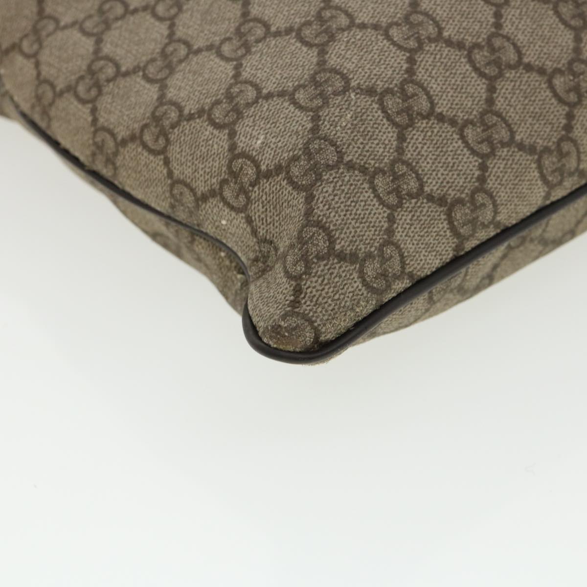 GUCCI GG Canvas Shoulder Bag Beige 141198  ro852