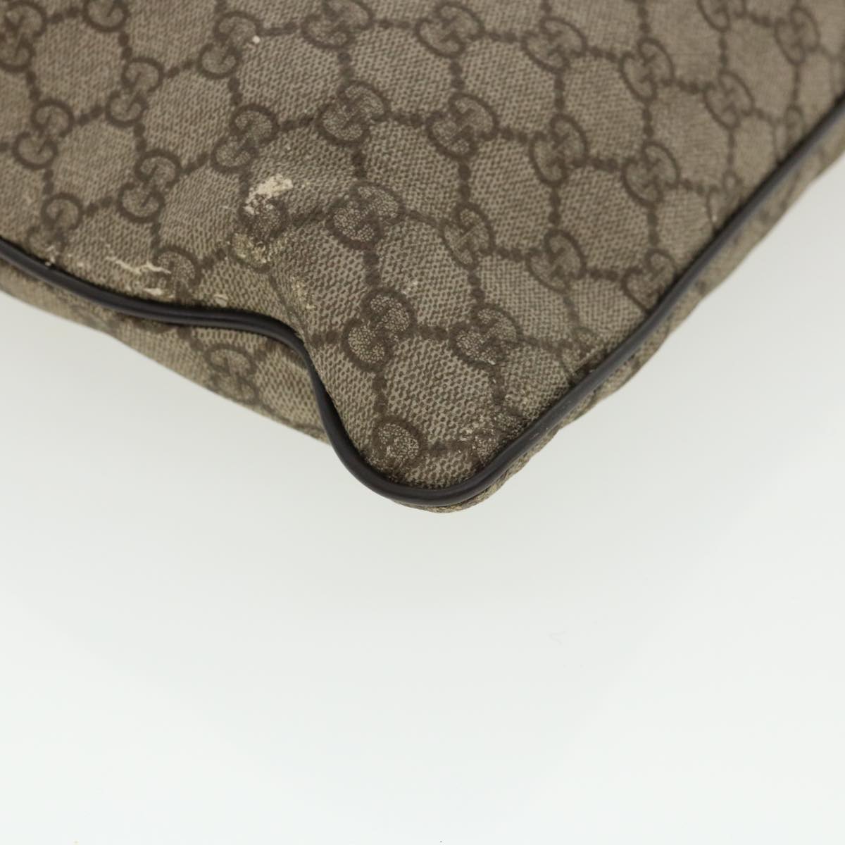 GUCCI GG Canvas Shoulder Bag Beige 141198  ro852