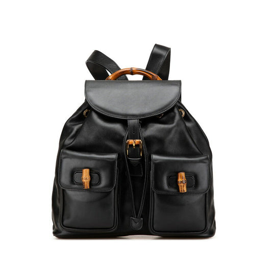 Gucci Leather Bamboo Backpack 00320580016
