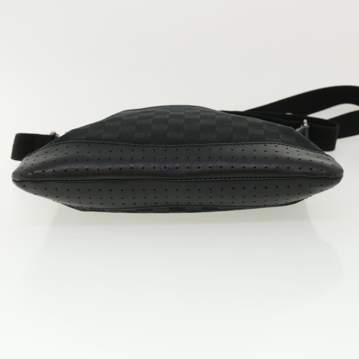 GUCCI GG Canvas Shoulder Bag Black 145857001013  tb425