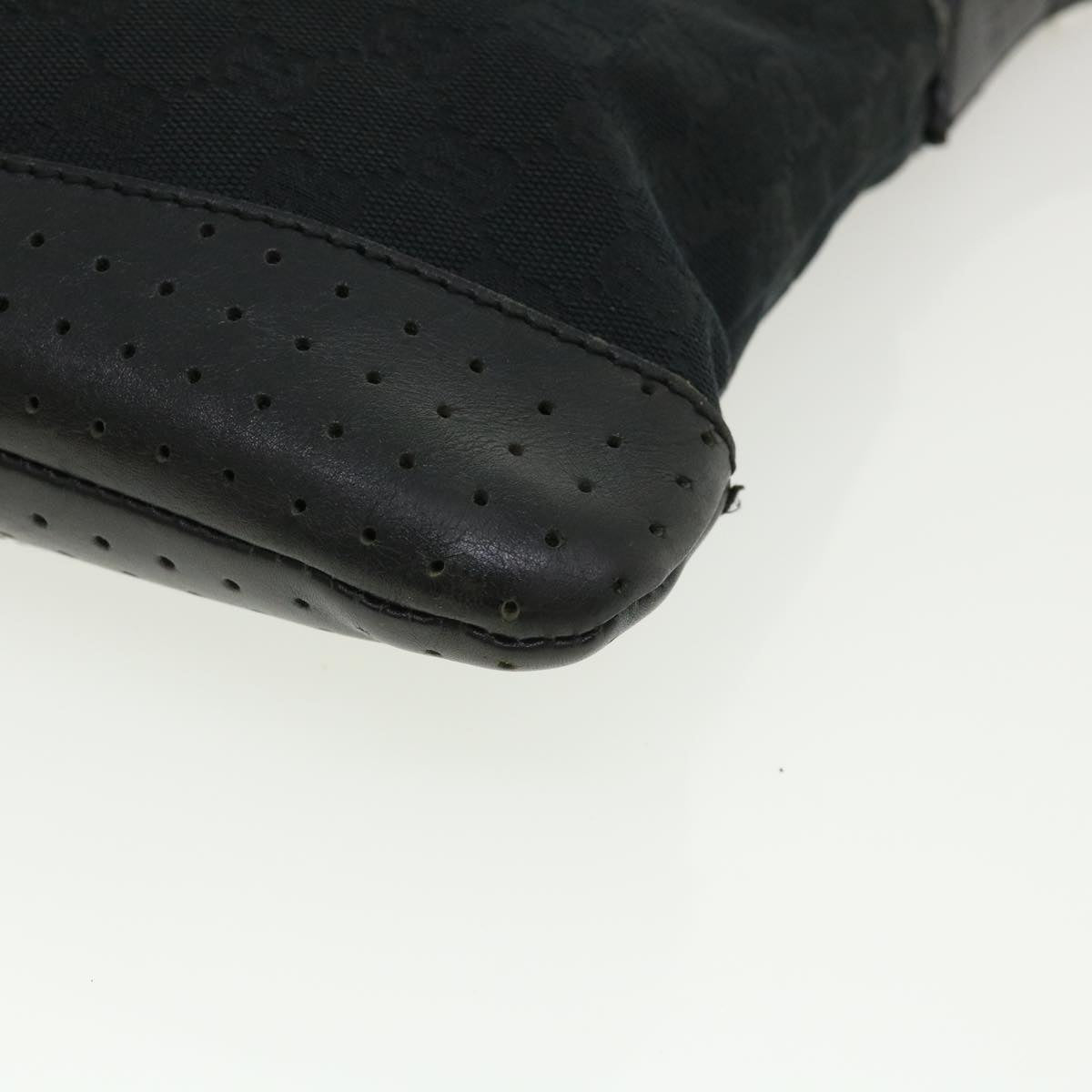 GUCCI GG Canvas Shoulder Bag Black 145857001013  tb425