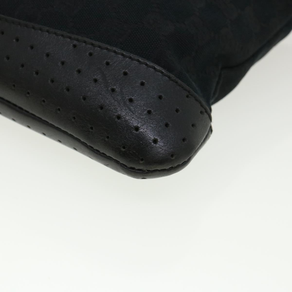 GUCCI GG Canvas Shoulder Bag Black 145857001013  tb425