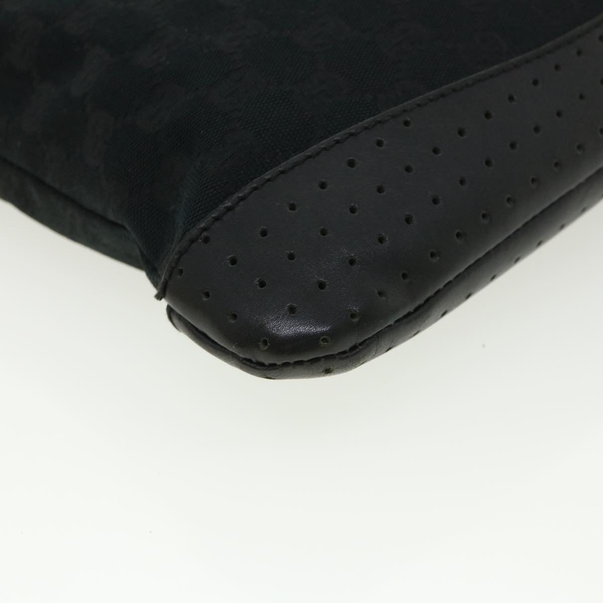 GUCCI GG Canvas Shoulder Bag Black 145857001013  tb425