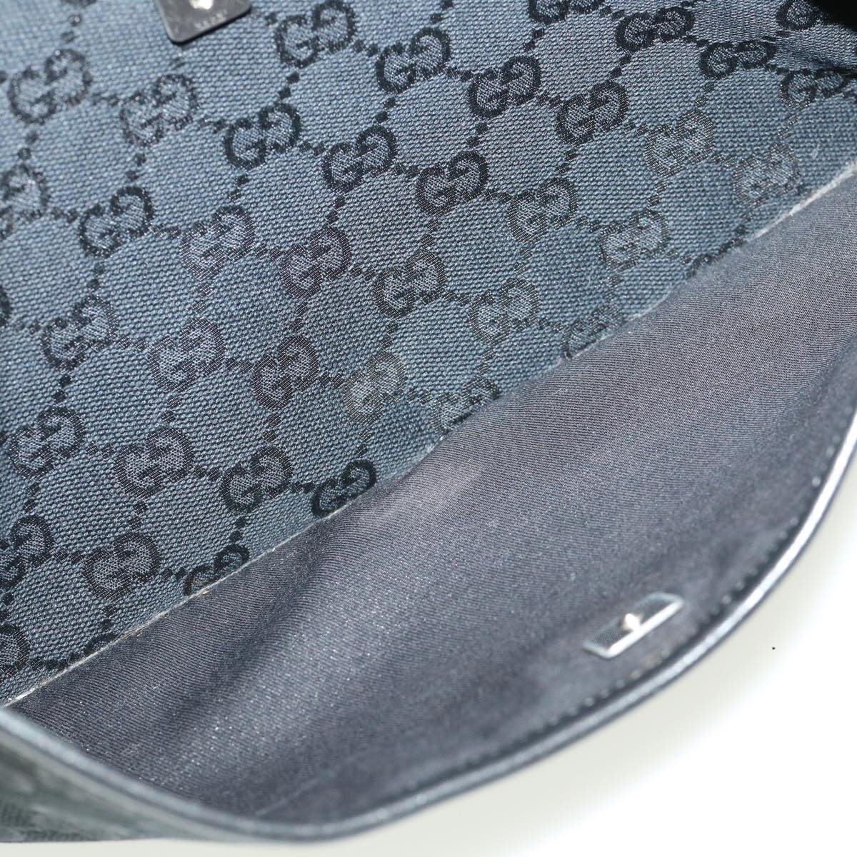 GUCCI GG Canvas Shoulder Bag Black 145857001013  tb425