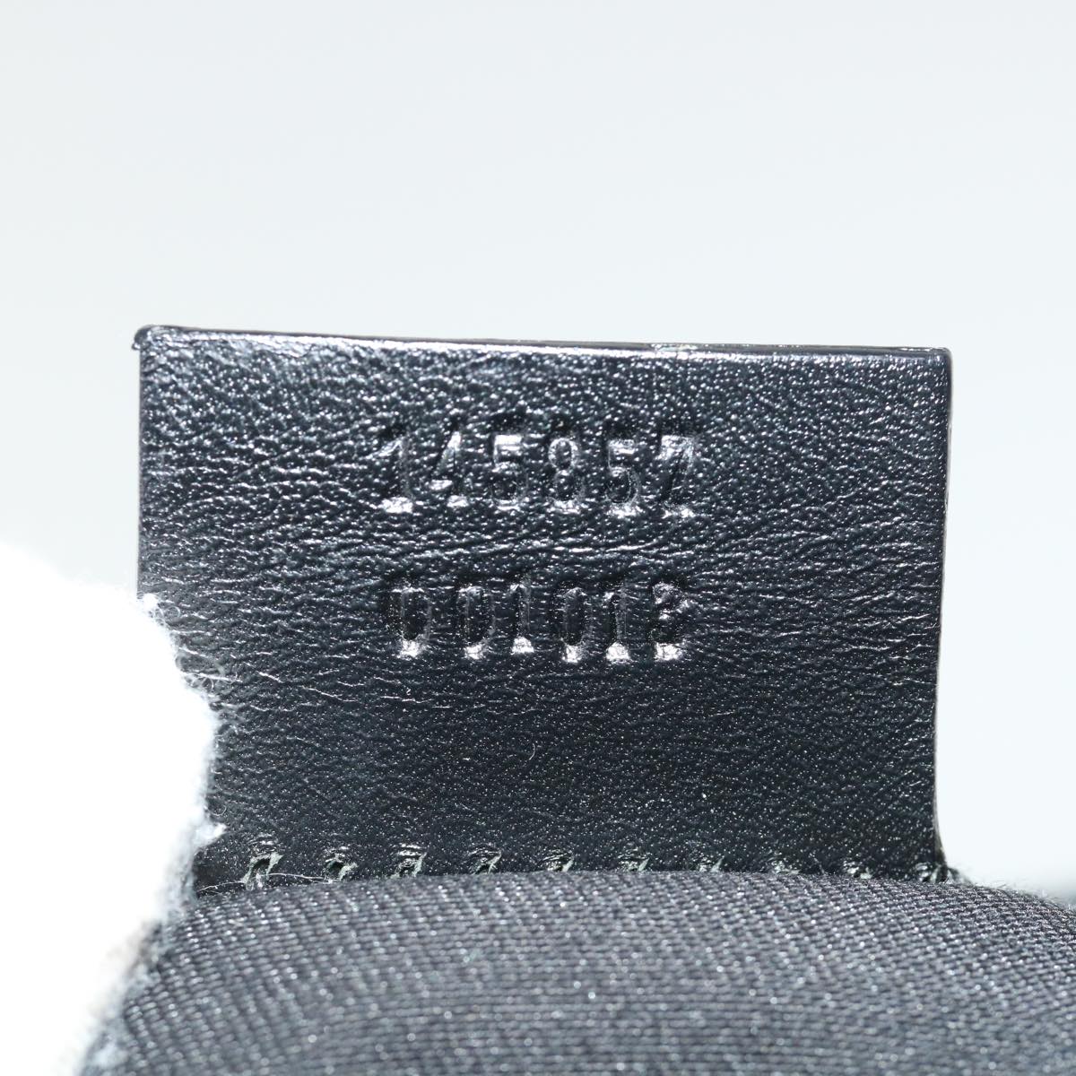 GUCCI GG Canvas Shoulder Bag Black 145857001013  tb425