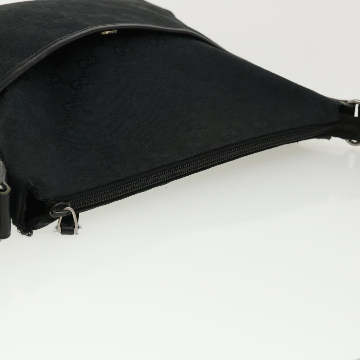 GUCCI GG Canvas Shoulder Bag Black 145857001013  tb425