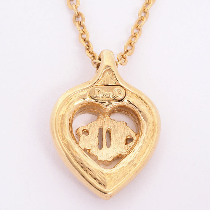 Vintage Christian Dior Heart Bijou Frame Necklace