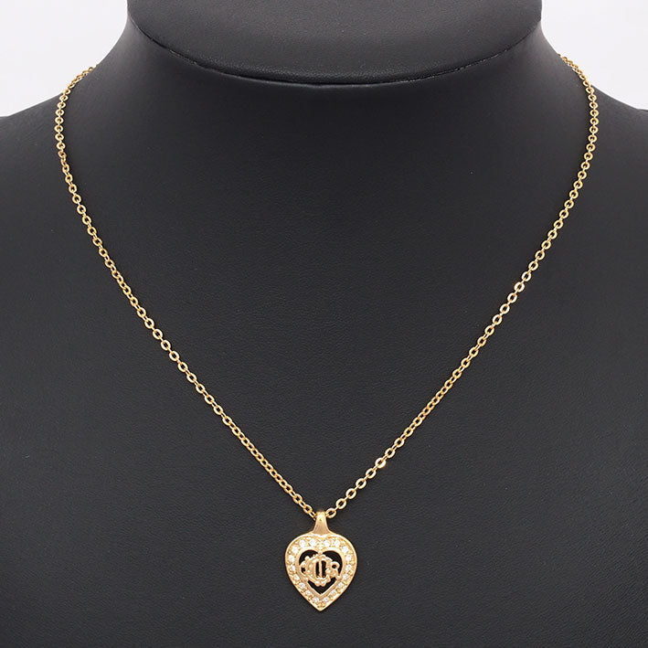 Vintage Christian Dior Heart Bijou Frame Necklace