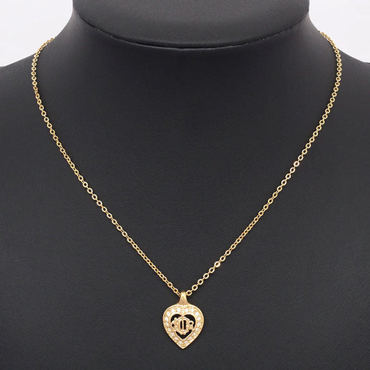 Vintage Christian Dior Heart Bijou Frame Necklace