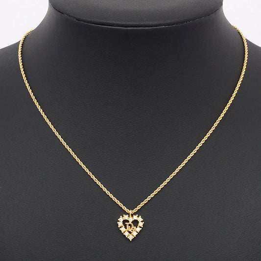 Vintage Christian Dior Heart Bijou Frame Necklace