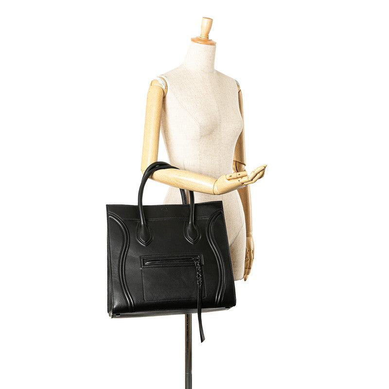 Celine Calfskin Luggage Phantom Handbag