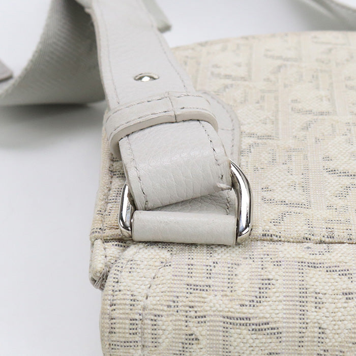 Christian Dior Shoulder Bag Saddle Dior Oplique Jacquard canvas,leather ivory Women