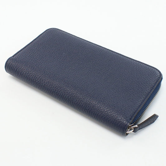 FENDI 7M0210 AGQZ Zip Around Wallet Purse Zip Around leather color navy unisex