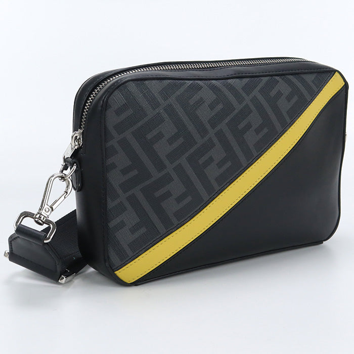 FENDI 7M0286 ALKA F0R2A Camera case Diagonal Shoulder Bag PVC black mens