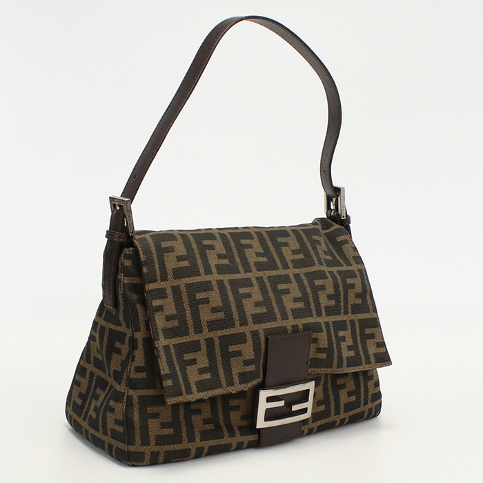 FENDI 26325 Handbag Mamma bucket Zucca Sling Bag Tote bag  Jacquard Brown Women