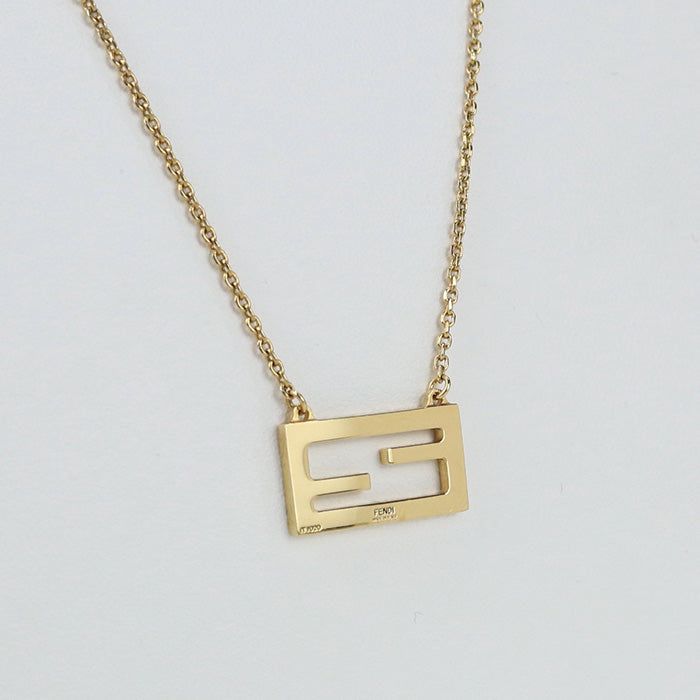 FENDI 8AH591 B08 Necklace F is Fendi FF logo metal gold Woman(unisex)