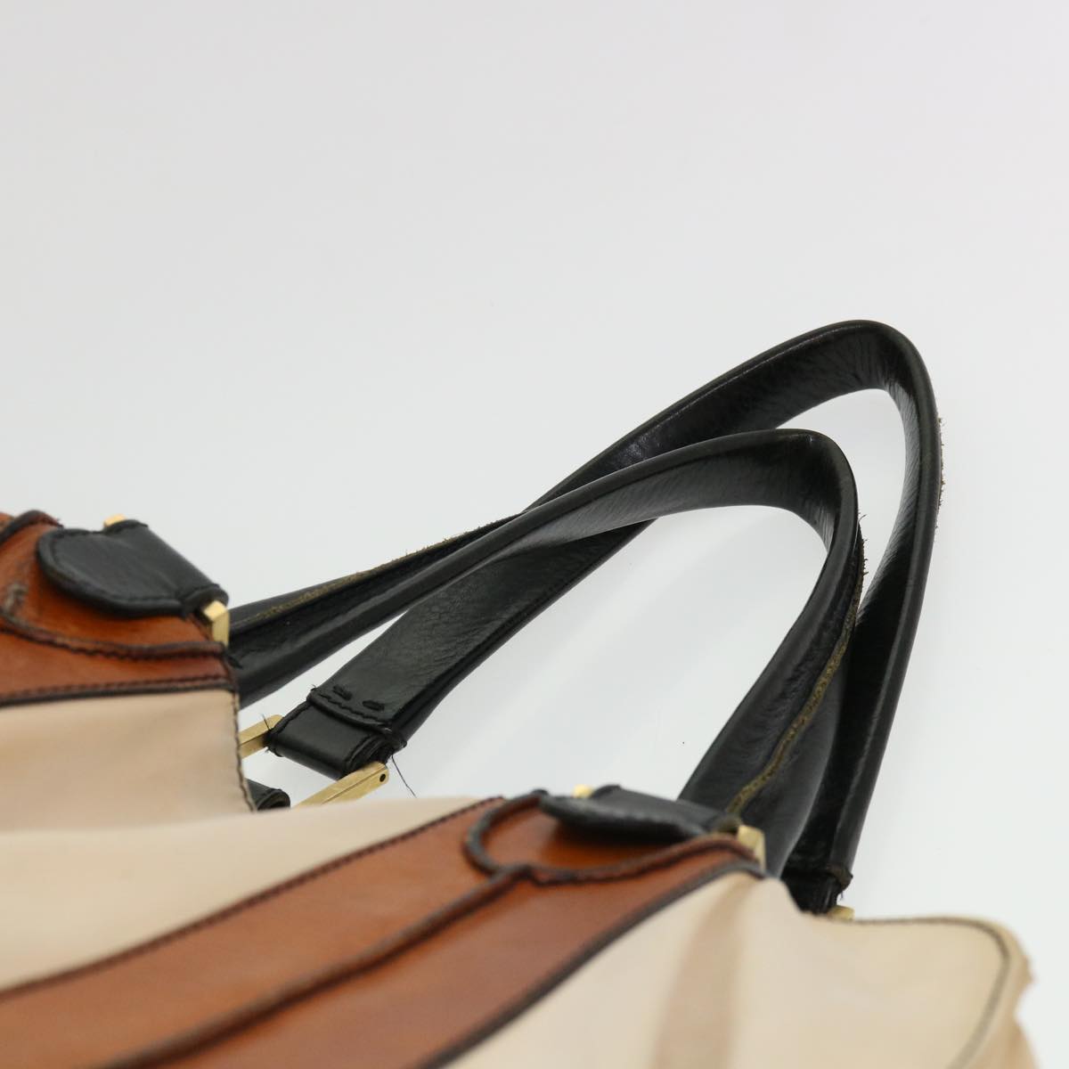 FENDI Shoulder Bag Canvas Beige  yb042