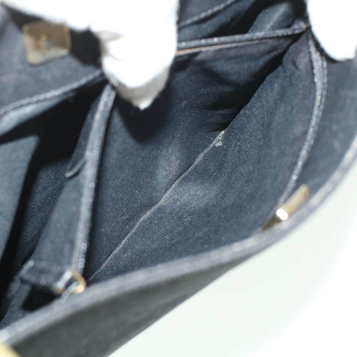 GUCCI GG Canvas Shoulder Bag Black 91762  yk7260