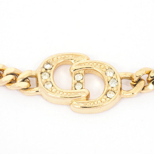 Vintage Christian Dior Pave Bijou Logo Bracelet