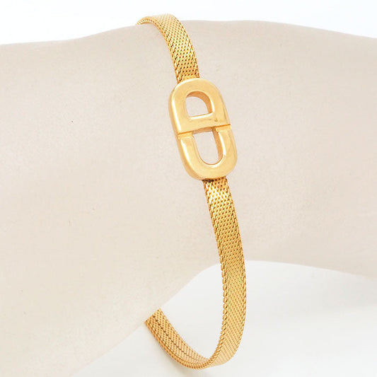 Vintage Christian Dior Flat Belt Bracelet